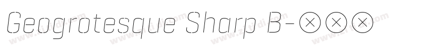 Geogrotesque Sharp B字体转换